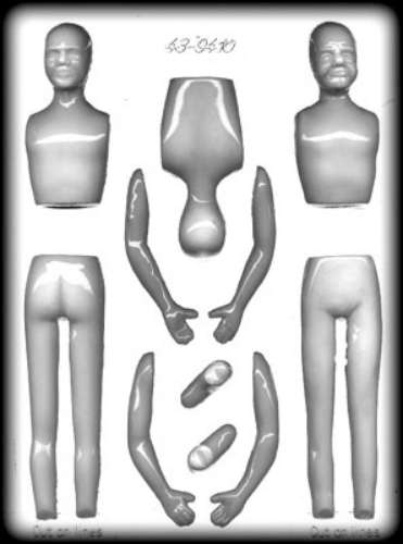 3D Gumpaste People Mould - MAN - Click Image to Close